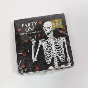 Roberts & Reid Party On Skeleton Halloween Cocktail Napkins
